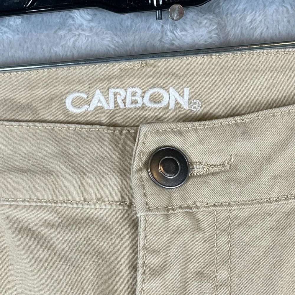Carbon Mens 34x32 Skinny Flex Jeans Tan Stretch Denim Pants Casual Modern